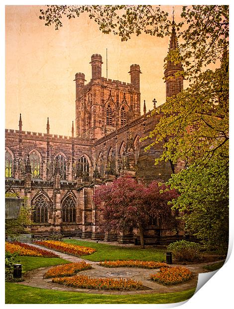 Chester Cathedral, England, UK Print by Mark Llewellyn