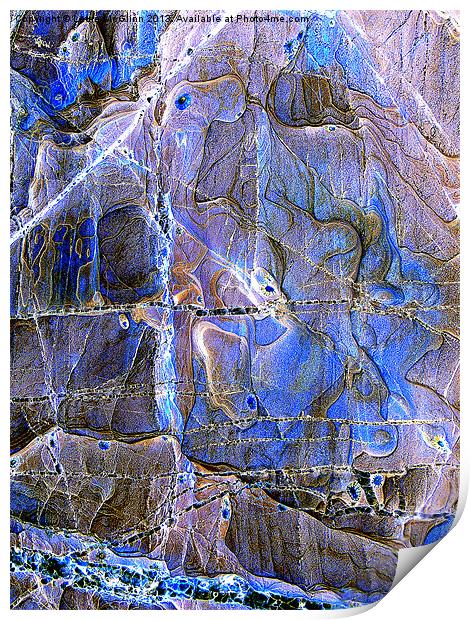 Newquay Blue Print by Laura McGlinn Photog