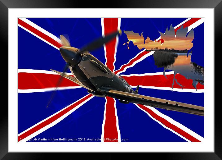 Spitfire, The Night Flight Framed Mounted Print by mhfore Photography