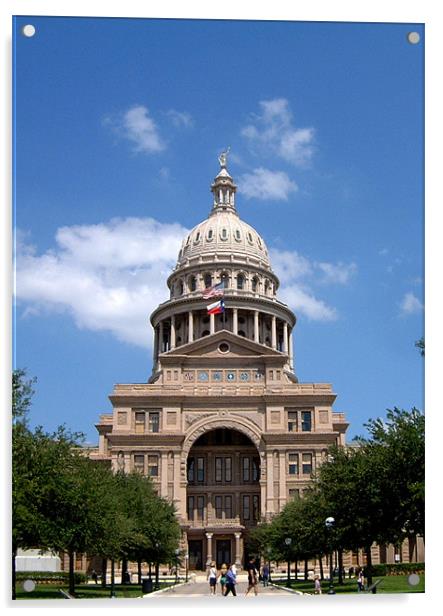 Capital Building, Austin Acrylic by Alan Pickersgill
