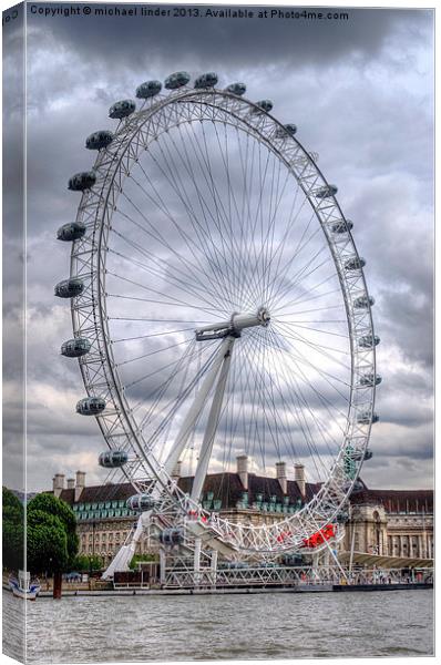 The London eye Canvas Print by Thanet Photos