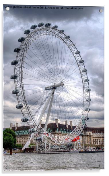 The London eye Acrylic by Thanet Photos