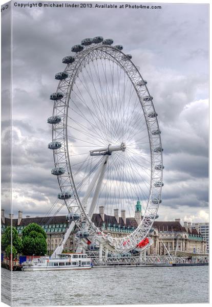 London Eye Canvas Print by Thanet Photos
