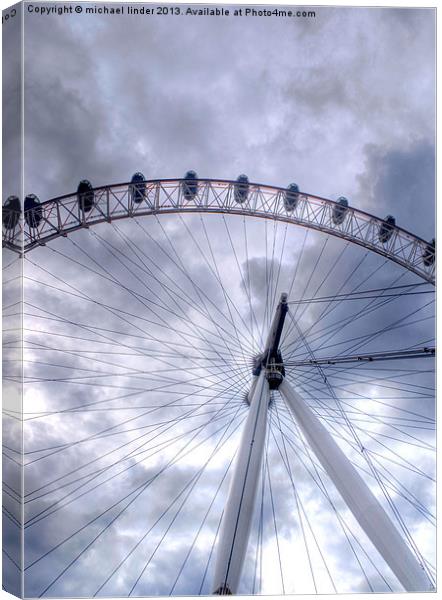 London eye section Canvas Print by Thanet Photos