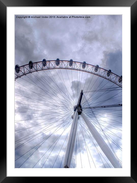 London eye section Framed Mounted Print by Thanet Photos