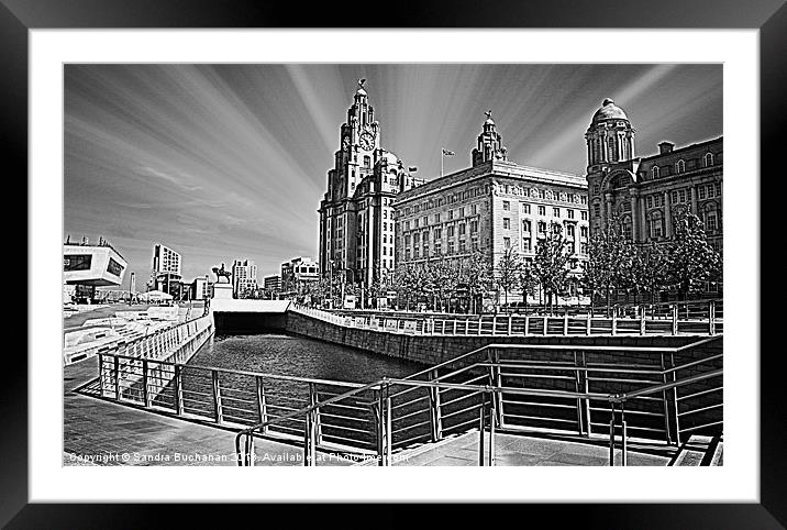 Liverpool Waterfront Framed Mounted Print by Sandra Buchanan