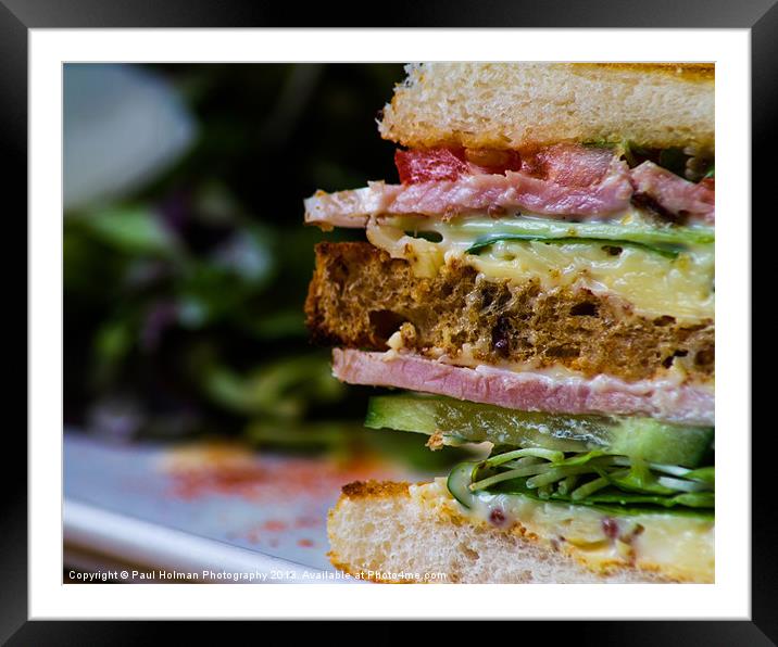 Club Sandwich Framed Mounted Print by Paul Holman Photography