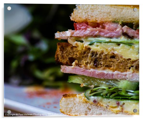 Club Sandwich Acrylic by Paul Holman Photography