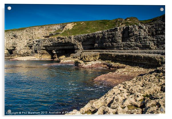 Dancing Ledge Acrylic by Phil Wareham