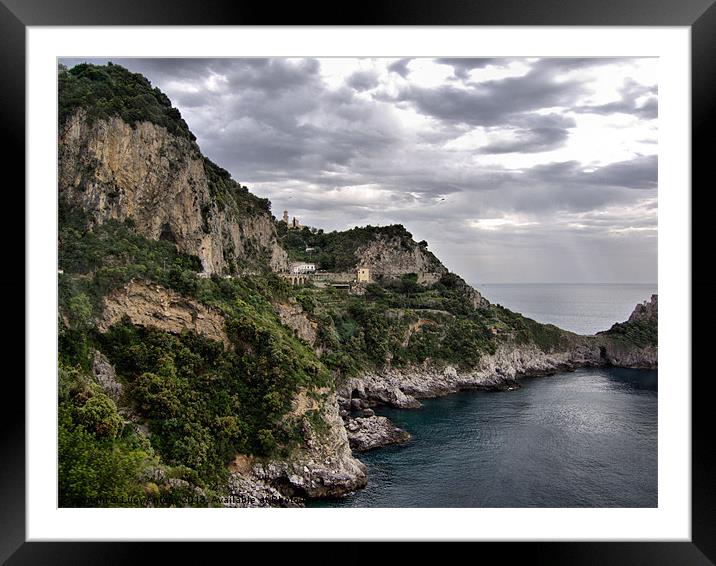 Amalfi Coast, Italy 2 Framed Mounted Print by Lucy Antony