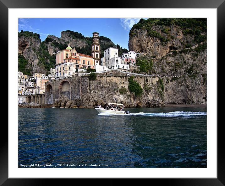 Duomo at Amalfi, Italy Framed Mounted Print by Lucy Antony