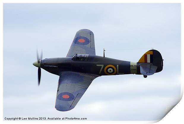 Shuttleworths Hawker Sea Hurricane Print by Lee Mullins