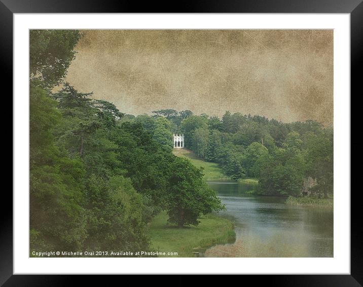 Painshill Park Folly Framed Mounted Print by Michelle Orai