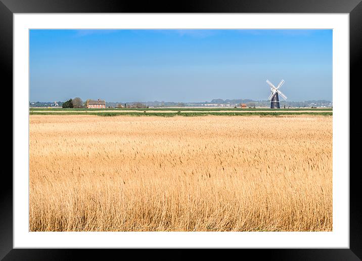 Berney Arms Windmill Framed Mounted Print by Stephen Mole