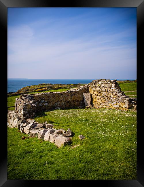 St Nons Chapel, Pembrokeshire, Wales, UK Framed Print by Mark Llewellyn