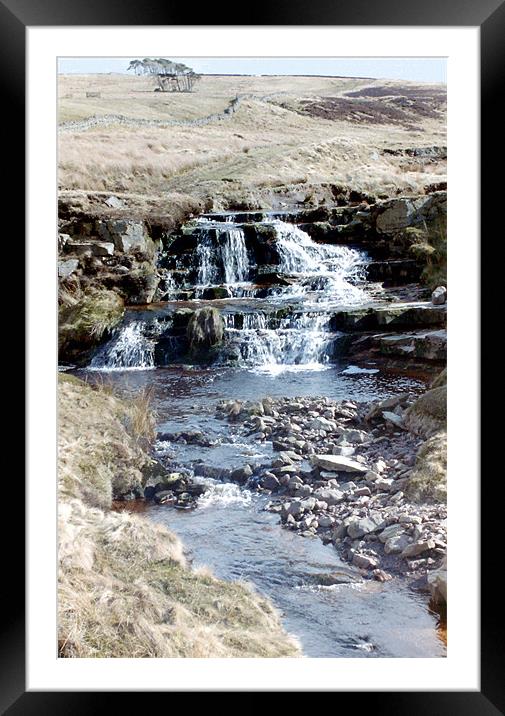 Hidden Waterfall Framed Mounted Print by Edward Denyer