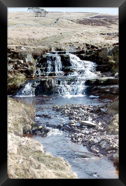 Hidden Waterfall Framed Print by Edward Denyer