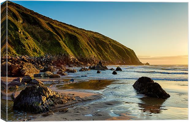 Putsborough Sands Canvas Print by Dave Wilkinson North Devon Ph