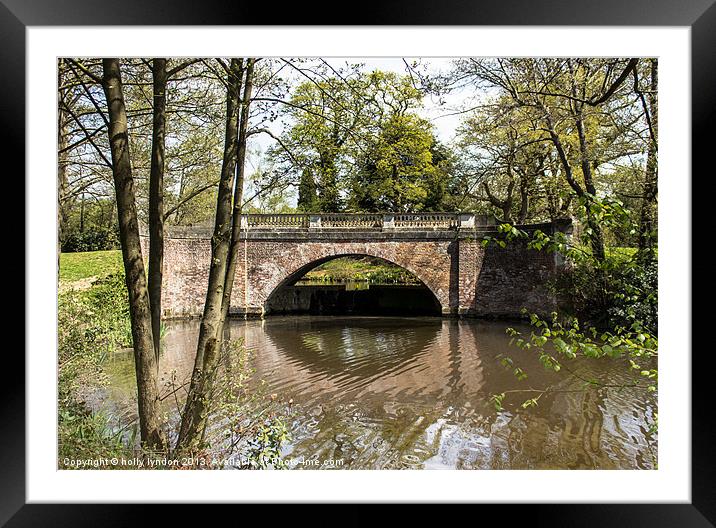 Water Under The Bridge Framed Mounted Print by holly lyndon