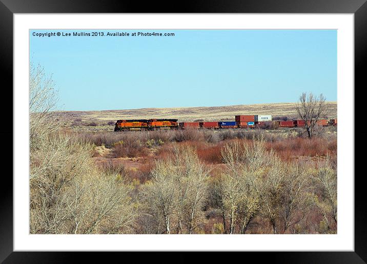 Freight train! Framed Mounted Print by Lee Mullins