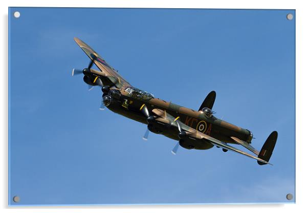 Lancaster Bomber Banking Acrylic by Oxon Images