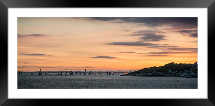 Round the Island race 2013 Framed Mounted Print by Ian Johnston  LRPS
