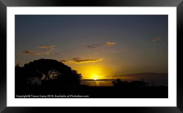 Algarve Sunrise Framed Mounted Print by Trevor Camp