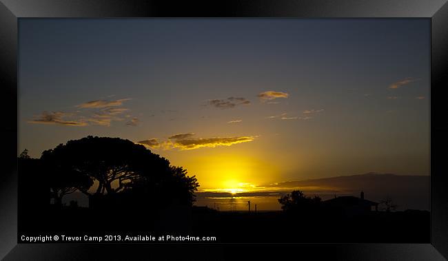 Algarve Sunrise Framed Print by Trevor Camp