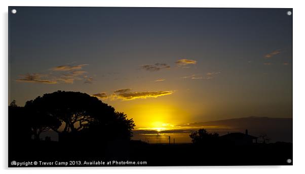 Algarve Sunrise Acrylic by Trevor Camp