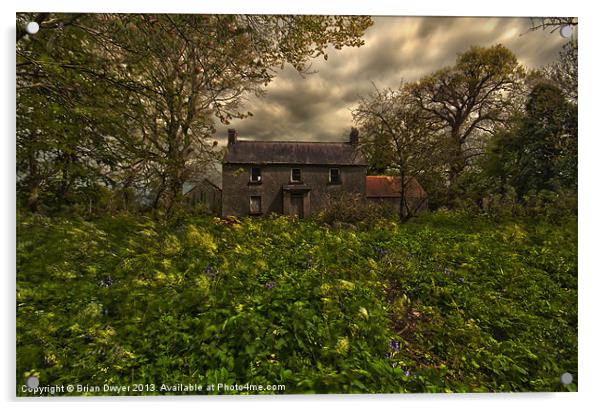 Old irish house Acrylic by Brian O'Dwyer