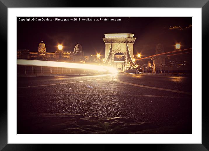 Speed of Light Budapest Framed Mounted Print by Dan Davidson