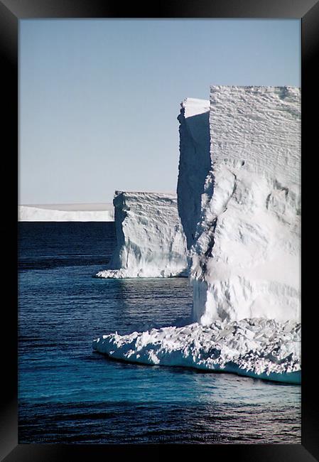 Drygalski Ice Tongue Ross Sea Antarctica Framed Print by Carole-Anne Fooks