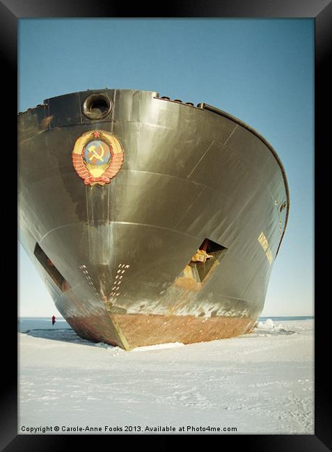 Kapitan Klebnikov Icebreaker Framed Print by Carole-Anne Fooks