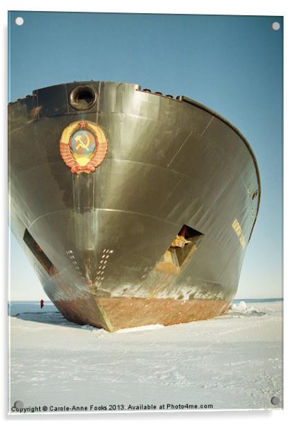 Kapitan Klebnikov Icebreaker Acrylic by Carole-Anne Fooks