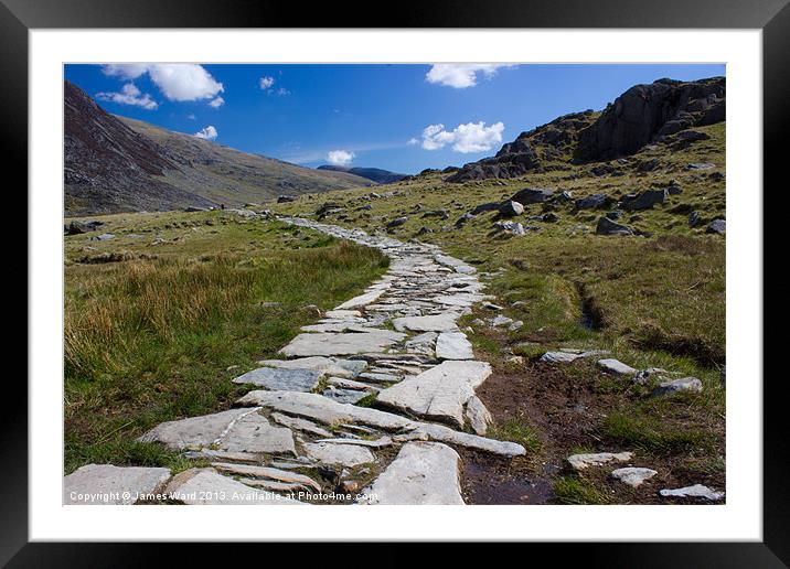 Path to the mountains Framed Mounted Print by James Ward