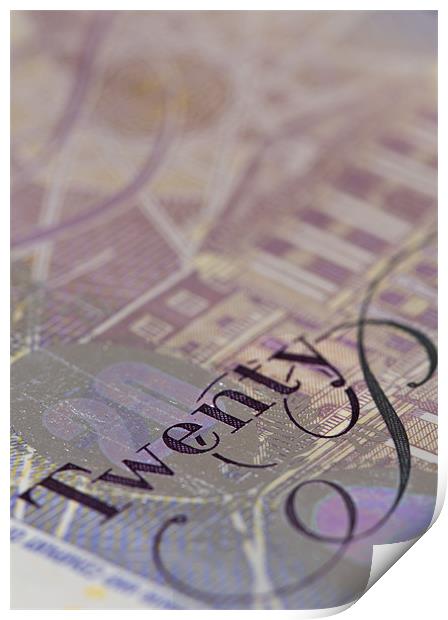 Pounds Sterling Print by Gordon Bishop