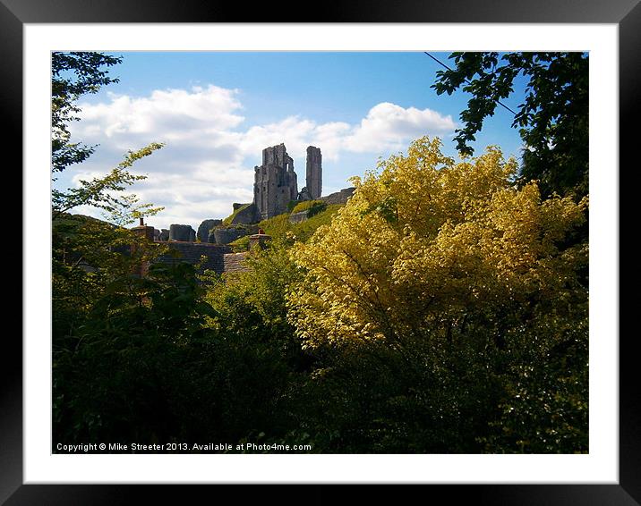 Corfe Castle 2 Framed Mounted Print by Mike Streeter