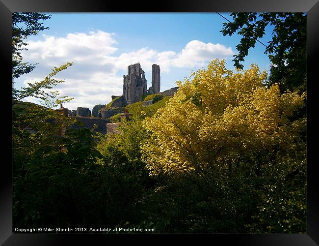 Corfe Castle 2 Framed Print by Mike Streeter