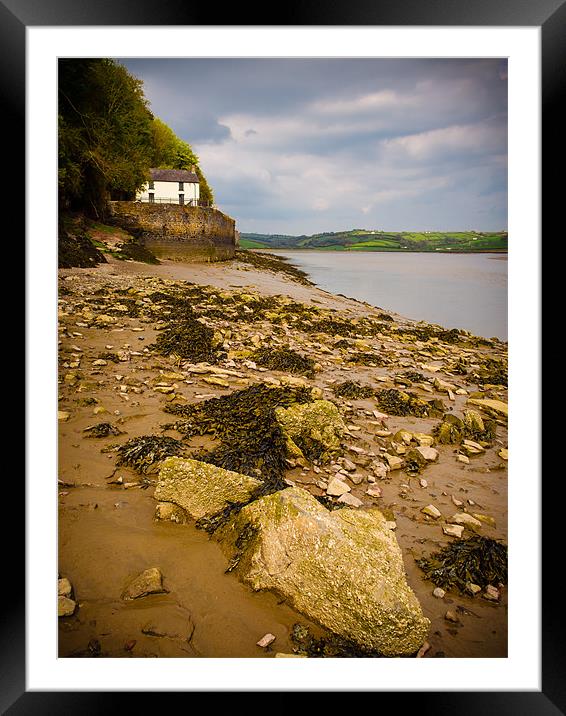 Dylan Thomas House, Laugharne, Wales, UK Framed Mounted Print by Mark Llewellyn