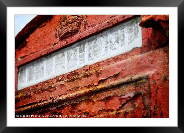 Old Red - K6 Red Telephone Box Framed Mounted Print by Digitalshot Photography