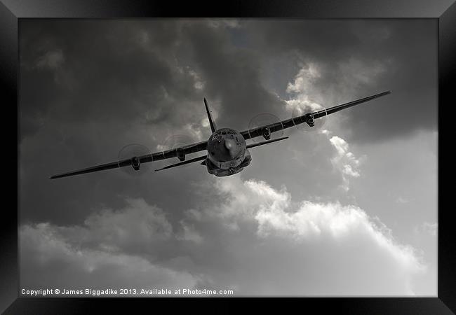 RAF C-130 Transport Framed Print by J Biggadike
