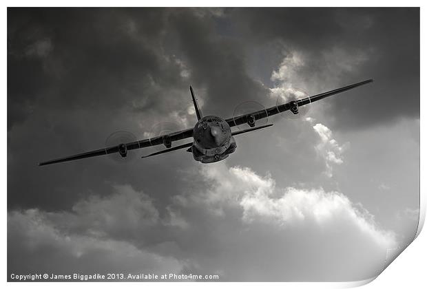 RAF C-130 Transport Print by J Biggadike