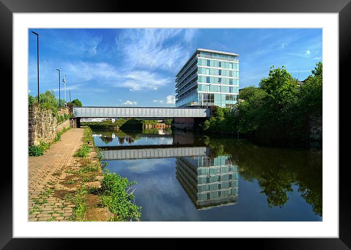 River Don in Rotherham Framed Mounted Print by Darren Galpin