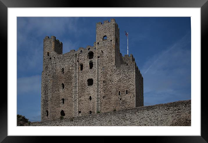 Rochester Castle Keep Framed Mounted Print by Nigel Jones