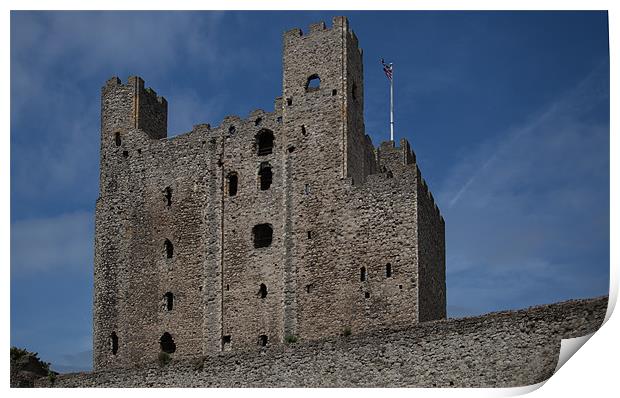 Rochester Castle Keep Print by Nigel Jones
