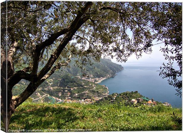 View from Ravello, Italy Canvas Print by Lucy Antony