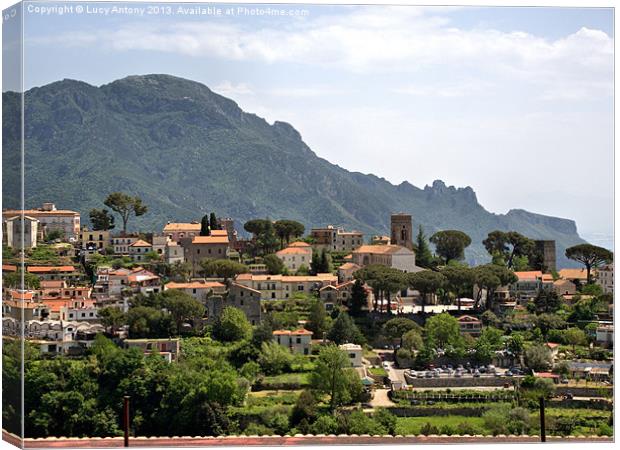 A view of Ravello, Italy Canvas Print by Lucy Antony