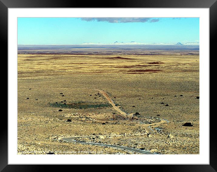 The winding road Framed Mounted Print by Lee Mullins