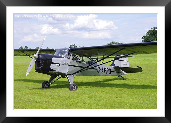 Auster 6A G-APRO Framed Mounted Print by Lee Mullins