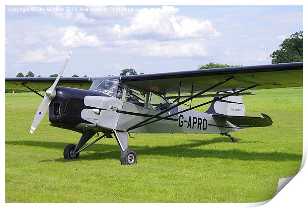 Auster 6A G-APRO Print by Lee Mullins